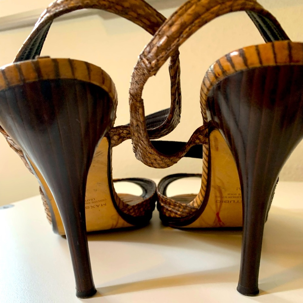 Max Studio Python Slingback Heels 🤎 *Limited Edition* - Picture 9 of 12
